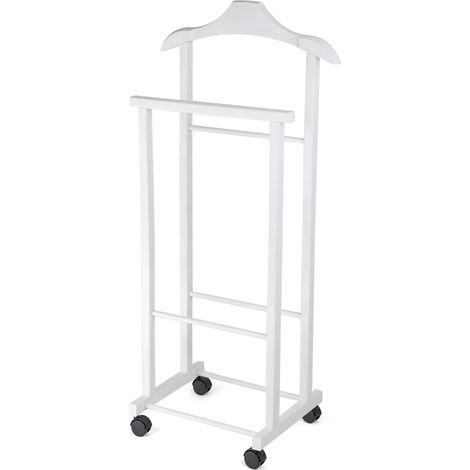 Compactor - Perchero 97x33x29 cm, con ruedas, blanco RAN7877 (1/5)