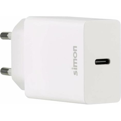 Chargeur rapide USB-C 5V 3A 20W Max SIMON CL510303 (1/2)