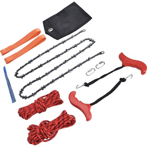 Tronçonneuse portative avec lanceur à corde, lames dentées double face performantes, tronçonneuse de poche pliable pour branches, 135 cm (53 pouces). (1/5)