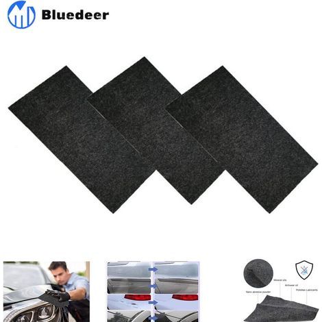 Paquete de 3 paños Nano Magic - Nano Sparkle - para eliminar rayones del automóvil - para reparaciones ligeras, pulido de superficies y manchas de agua (1/5)