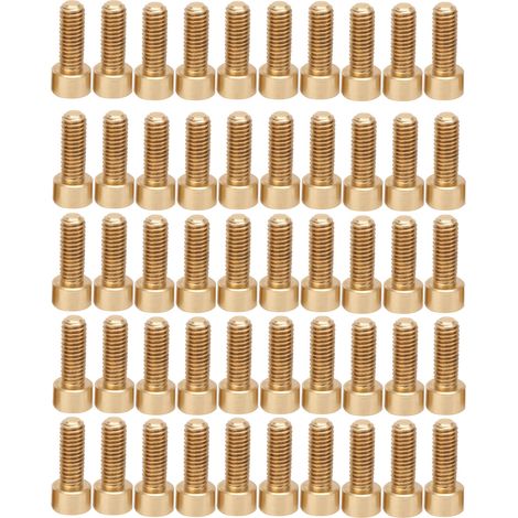 50 vis à tête hexagonale creuse en cuivre, outils et fournitures industrielles M6M6x16mm (1/5)