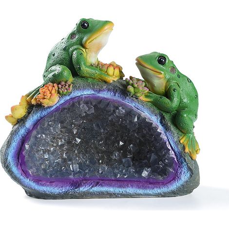 Dekorative Tierfigur für den Garten: Frosch-Solarleuchte