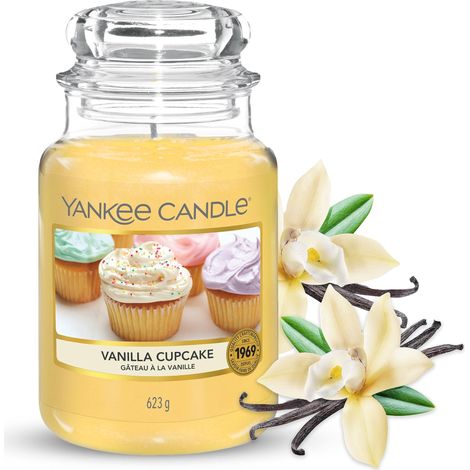 Yankee Candle Candela profumata in giara grande Cupcake alla vaniglia Durata Fino a 150 Ore Regali perfetti per le donne (1/5)