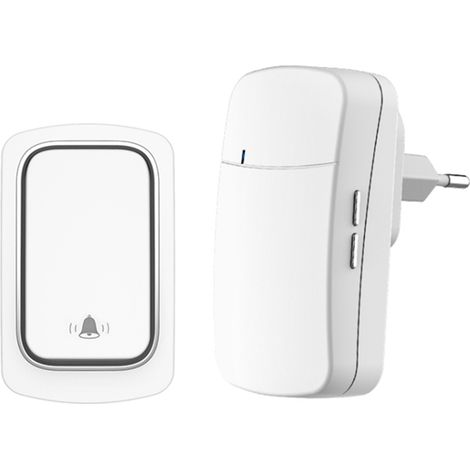 Sonnette sans fil pas de batterie requise ensembles de sonnette de porte auto-alimentée étanche maison carillon extérieur sonnette (1/5)
