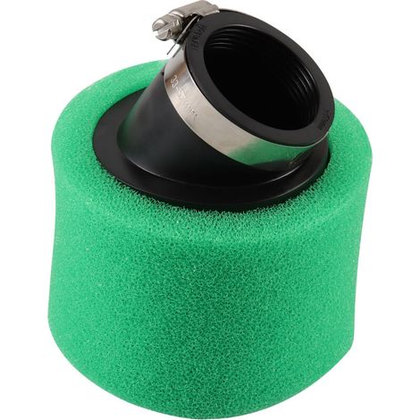 42-mm-Luftfilter aus grünem Schwamm, kompatibel mit verschiedenen Motorrad- und Quad-Modellen, Luftfilter-Kit + Luftfiltergehäuse, universelles Modifikations- und Upgrade-Zubehör. (1/4)