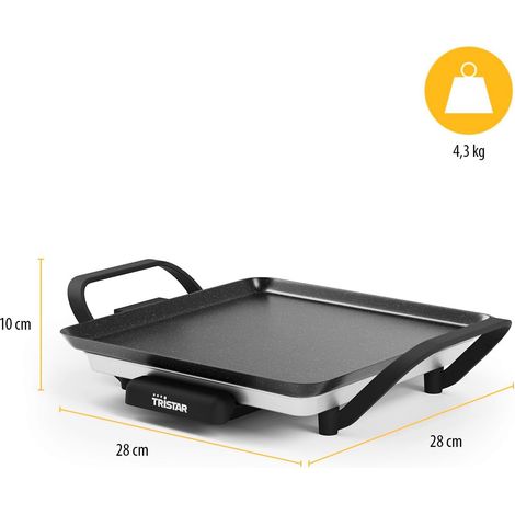 PLANCHA ASAR TRISTAR BP-2666 28X28 Cm 800W (1/4)