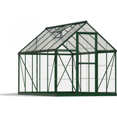 Greenhouse Hybrid 6X10 - Polycarbonate - L306 x W185 x H208 - Green