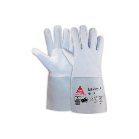 Schweißerhandschuhe Mexico Z Gr.9 grau Ziegennappaleder EN 388,EN 12477 PSA II (1/2)
