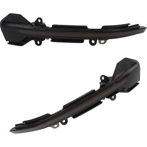 Clignotants de rétroviseur latéral pour SEAT Leon Mk3 5F, boîtier transparent noir fumé, pièces de rechange pour feu jaune. (1/5)