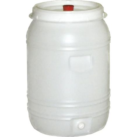 Barril de fermentación, Cubo de fermentación de plástico con esclusa y grifo, 60L