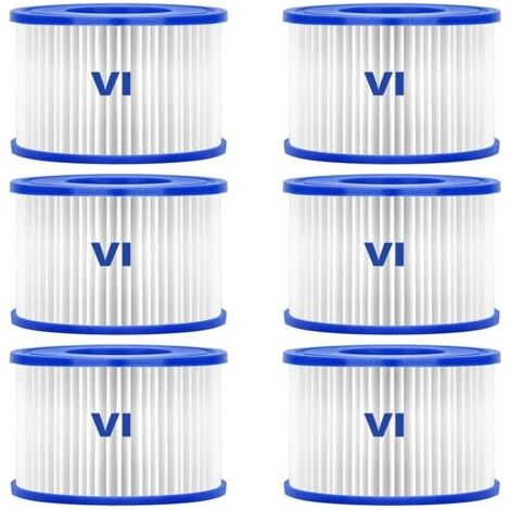 Lot de 6 cartouches de filtration pour spa gonflable Lay-Z-Spa (1/5)