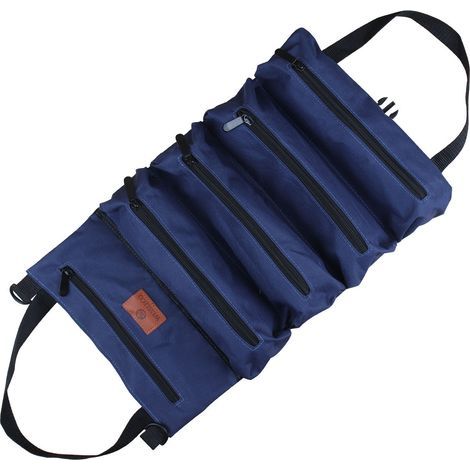 Werkzeugset aus Stoff, tragbare Werkzeugtasche fürs Auto, Elektriker-Werkzeugtasche, Werkzeugset für Heimwerker, blau (1/4)
