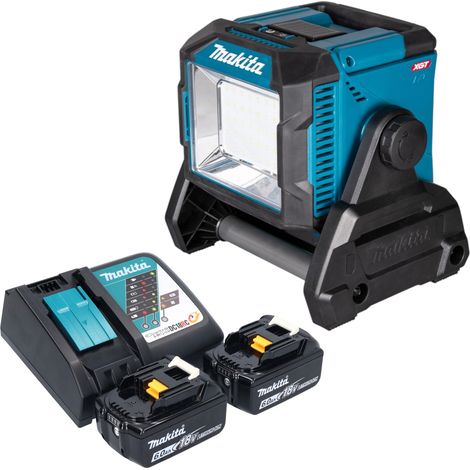 Lampada da cantiere a batteria Makita ML 005 G RG 18 / 40 V max. 3.600 lm + 2 batterie 6,0 Ah + caricabatterie (1/5)