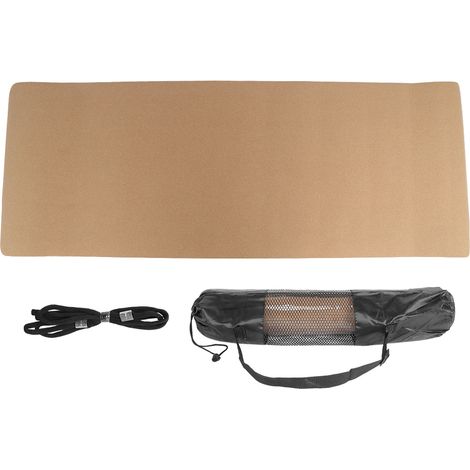 Tapis de yoga en liège, surface lisse en TPE de 5 mm (1/5)