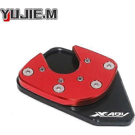 Für Honda X Adv Xadv 750 2021 2022 2017 2018 2019 Motorrad CNC-gefräste Aluminium-Seitenständer-Verlängerungsplatte – 17-18 Rot (1/5)