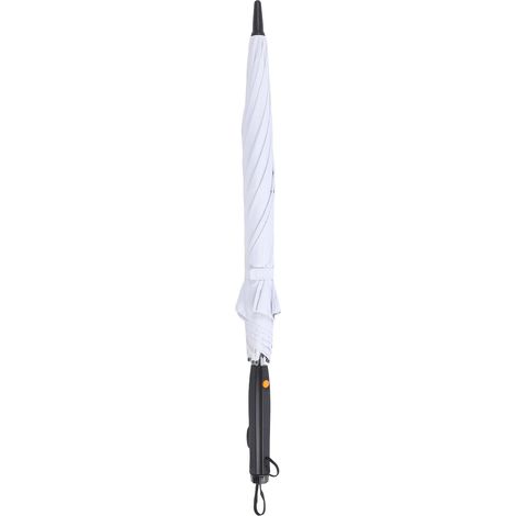 Ortviai Parasol solaire 3-en-1 avec ventilateur intégré et pulvérisation fraîche, 8 nervures, blanc argenté (1/5)