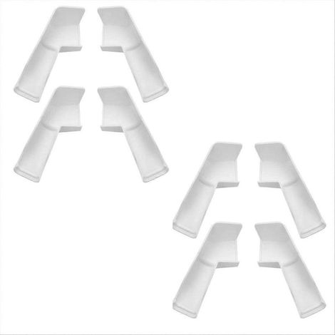 Gouttières de toit pour camping-car avec rallonges, accessoire de protection pour descente de gouttière de toit pour fourgonnette et caravane, 4 gauche et 4 droite, B() (1/5)