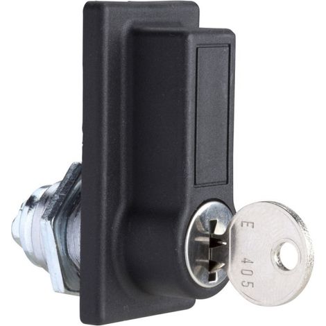 poignée avec serrure à clé 405 - pour coffret s3x - schneider electric nsycl405csx (1/3)