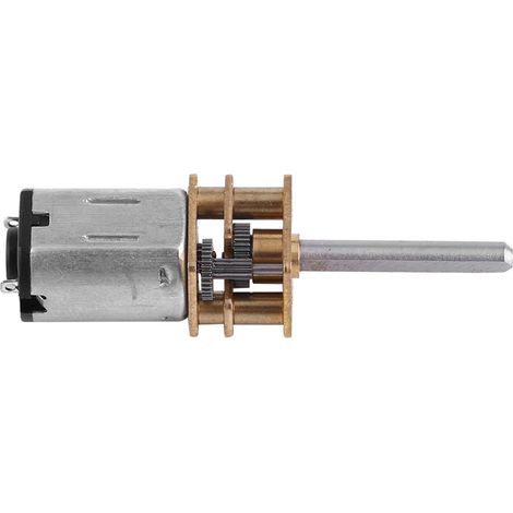 Gleichstrom-12V-Getriebemotor mit langer Abtriebswelle (100 U/min) (1/5)