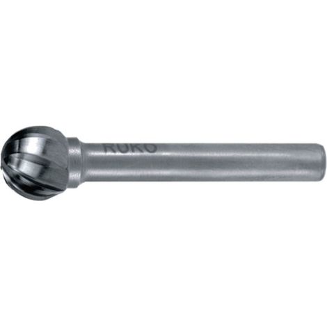 ruko-116041a-fresas metal duro alu forma d-kud esférica (diametro  6 mm)