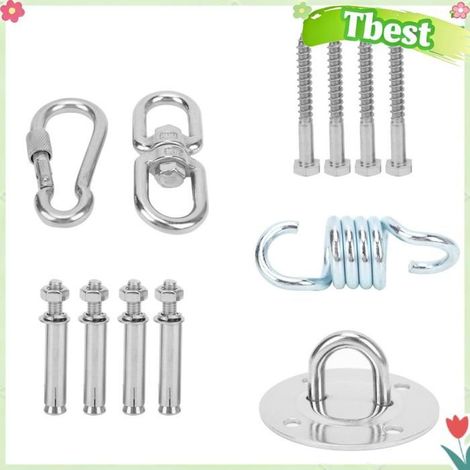 Tbest pour sangles de suspension suspendues pour balançoire hamac Ancre de en Acier pour Mur de Plafond sport outillage (1/5)