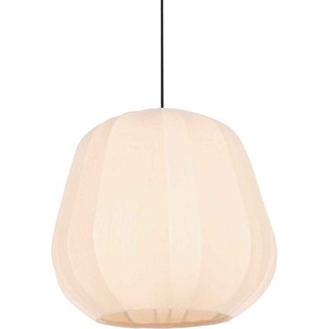 Anne Lighting - hängeleuchte - Sable - beige crème - stoff - Ø