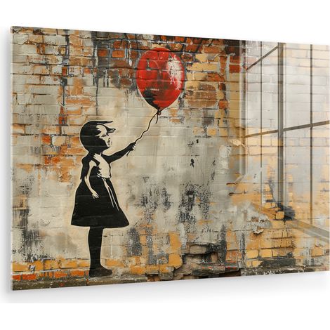 CUADRO DE METACRILATO Graffiti - Banksy - Chica - Arte callejero Cuadros Decorativos 120x80 (1/5)