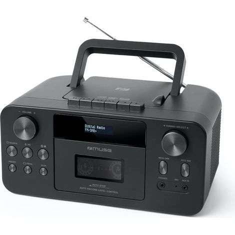 Muse Radio-cassette cd con bluetooth nero - M-182DB (1/2)