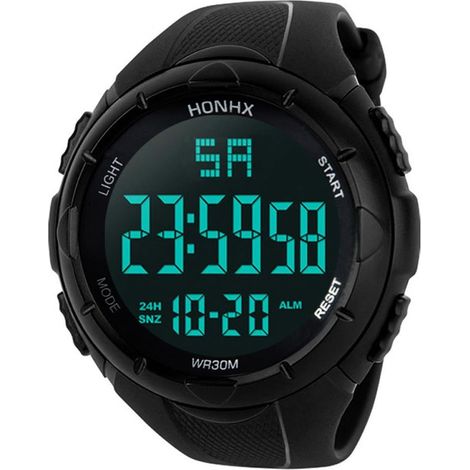 Reloj digital para hombre - Reloj deportivo analógico LED para hombre