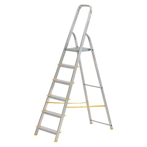 Stehleiter 6 Stufen - Bühnehöhe: 1.23m - 916
