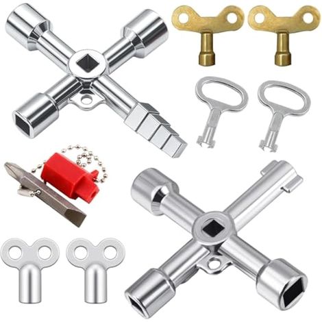 PANYI 8 Clé Radiateur Purge Radiator Key Combinaison Multifonctionnelle (1/5)