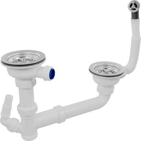 McAlpine SK2-BWS Sink Kit with 2 Basket Strainer Wastes