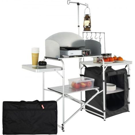 Cuisine de Camping 146x46x168 cm Armoire de Camping Pliable (1/5)