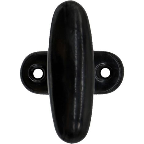 Store Menuiserie – Poignée de crémone aluminium noir laqué – Longueur 81mm – Entraxe 43mm – Pour fenêtre oscillo-battante – Installation intérieure (1/4)