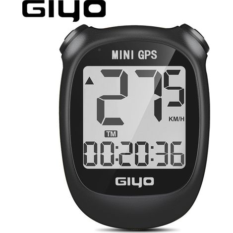 Ordinateur de vélo GPS GIYO Mini, compteur de vitesse intelligent étanche IPX5 avec écran de 1,7 pouce [DB]