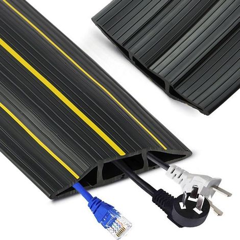 Joint de seuil de porte de garage 3 m – Caoutchouc – Passe-câbles 3 voies – Étanchéité – Résistant aux intempéries – 80 x 16 mm – Home Nature Wohnkonzept (1/5)