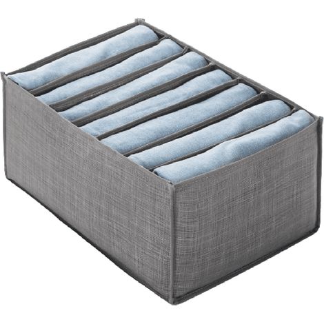 Organisateur de sous-vêtements suspendu double face Simple Houseware, 24 poches, gris (1/5)