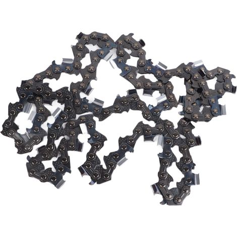 Chaîne de tronçonneuse 3/8" en métal, stable, incisive et précise, 68 maillons d'entraînement, 34 lames, pour l'exploitation forestière et le bois. (1/5)