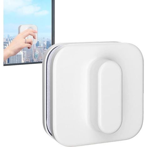Outil de Nettoyage de vitres magnétiques,nettoyant de vitres magnétiques - Essuie-Glace Double Face,Nettoyeur de vitres magnétique Double Face, Outil de Nettoyage de vitres pour Lunette(3-10mm) (1/5)