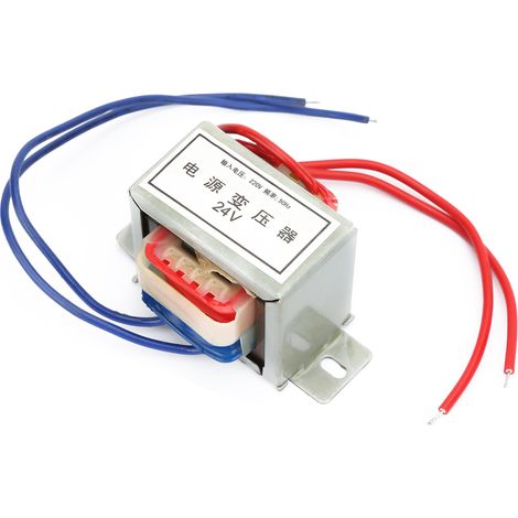Transformateur d'alimentation simple à isolation basse fréquence 220-24 V 12 W 50 Hz, noyau de type EI (1/5)