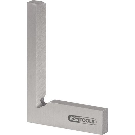 Kstools – Équerre de précision 40 mm en acier inoxydable trempé – Norme DIN 875/0 – Tolérance fine pour contrôle d'angle et de planéité (1/2)