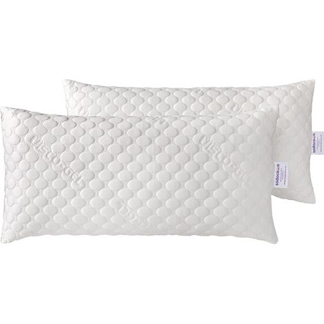 Oreiller viscoélastique avec Flocons 100% viscoélastiques. Tissu Strech Viscogel. Fermeté Moyenne. (Toutes Les Tailles Disponibles). Lot de 2 x 70 cm. (1/5)