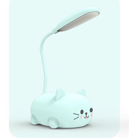 Ergonomische Schreibtischlampe flexibler Hals und mehrfach verstellbarer Winkel kleine ABS-Schreibtischlampe Kinderschreibtischlampe blaue (1/5)