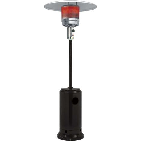 Stufa a gas da esterno fungo nero - Dr. C - h 224 cm - 13 kW
