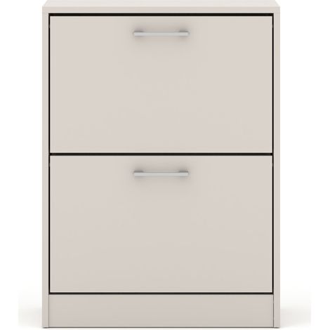 Mobiletto portascarpe IGA 2D con 2 ribalte – cashmere