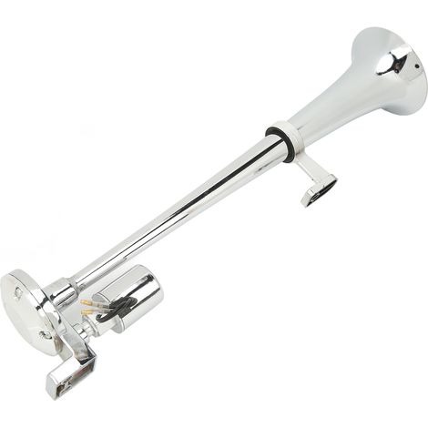 Klaxon de compresseur d'air à trompette unique 150 dB 12 V ultra puissant, compatible avec voitures, camions, bateaux et motos (1/5)