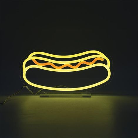 Lámpara de pared/neumático LED con forma de perrito caliente Seynave, PVC, USB + interruptor SEYNAVE (1/5)