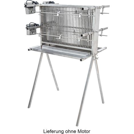 Schneider Vertikalgrill Gesundheitsgrill 4-fach aus Edelstahl 66 cm breit Grillspieß