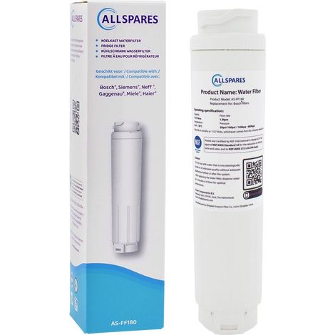 Filtro de agua AllSpares AS-FF180