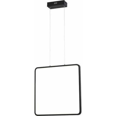 Lampada a sospensione Reality Anaya nera quadrata LED 24W (1/2)